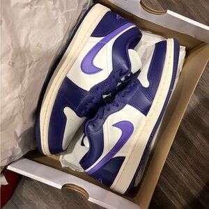 Nike Air Jordan 1 Low Purple and White